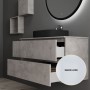 Base porta lavabo London Nordikflat con due cassetti chiusura ammortizzata