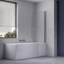 Porta Sopra Vasca Orientabile Bakul S112 Cristallo 4 Millimetri Ix Box Shower 