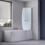 Porta Sopra Vasca Orientabile Bakul S112 Cristallo 4 Millimetri Ix Box Shower 