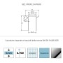 Porta Sopra Vasca Orientabile Bakul S112 Cristallo 4 Millimetri Ix Box Shower 