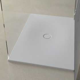 Piatto Doccia In Porcellana Flat Colore Bianco Cotone Opaco H 3 cm Ix Box Shower 