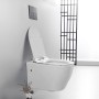 Vaso Ceramica Sospeso Scarico a Parete Bianco Lucido Jump