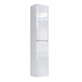 Colonna Luis per mobile bagno con 2 ante e 2 ripiani in vetro cm 162x40x32