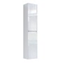 Colonna Luis per mobile bagno con 2 ante e 2 ripiani in vetro cm 162x40x32