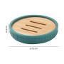 Porta sapone d'appoggio serie Pucket in resina e bambu' per bagno
