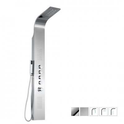 Colonna Doccia Termostatica Rivera in Acciaio Inox Con Cascata Ix Box Shower