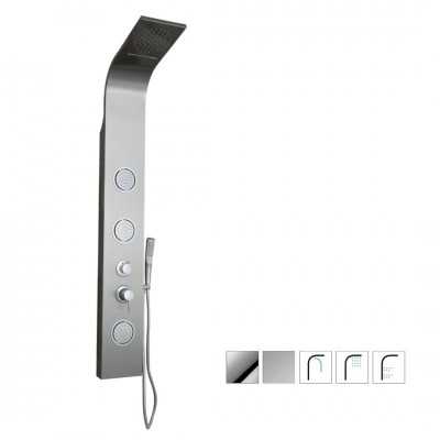Ix Box Shower Colonna Doccia Attrezzata Spirit in Acciaio Inox Con Cascata