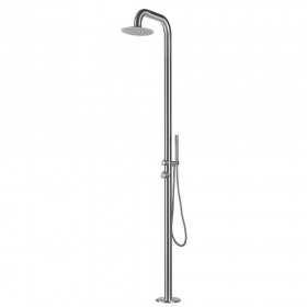 Colonna Doccia Sunny da esterno a Pavimento Acciaio Inox Spazzolato Outdoor