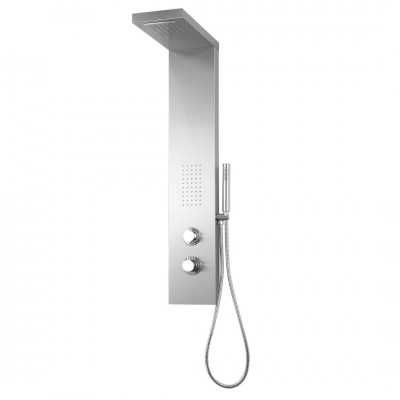 Ix Box Shower Colonna Doccia Attrezzata Evo in Acciaio Inox Con Cascata