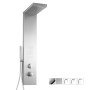 Ix Box Shower Colonna Doccia Attrezzata Evo in Acciaio Inox Con Cascata