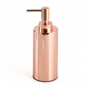 Dosasapone in acciaio inox finitura rame serie Vulcano dispenser d'appoggio