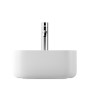 Lavabo da Appoggio Meg Quadrato in Ceramica Bianco Opaco Lullaby 