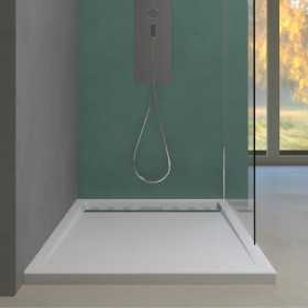 Piatto Doccia In Marmo Resina Arial Colore Bianco H 4 centimetri Ix Box Shower