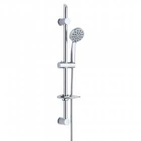 Saliscendi Doccia in Ottone Cromato 5 Getti Anticalcare Flash Ix Box Shower 