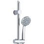 Saliscendi Doccia in Ottone Cromato 5 Getti Anticalcare Flash Ix Box Shower 