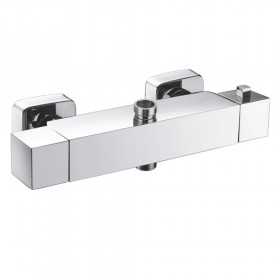 Miscelatore Termostatico in Ottone Cromato per Doccia Attacco 1/2 Ix Box Shower 