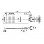 Soffione Doccia Quadro Con Incasso a Parete in Acciaio Inox 24 mm Ix Box Shower 