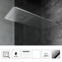 Soffione Doccia Quadro Con Incasso a Parete in Acciaio Inox 24 mm Ix Box Shower 