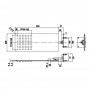 Soffione Doccia Quadro Con Incasso a Parete in Acciaio Inox 24 mm Ix Box Shower 