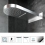 Soffione Doccia Round a Parete Cascata in Acciaio Inox Cromo 30 mm Ix Box Shower