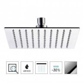 Soffione Doccia Quadrato in Acciaio Inox 2 millimetri Ix Box Shower 