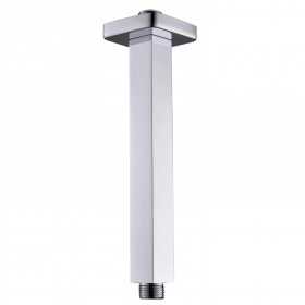 Braccio Doccia a Soffitto Quadrato Ottone Cromato Lucido Ix Box Shower