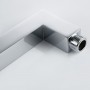 Braccio Doccia a Parete in Ottone Cromato Sezione Quadrata cm 40 BRAQ400C Ix Box Shower 