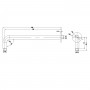 Braccio Doccia a Soffitto Curvo 350 mm BRAT350C Ix Box Shower 