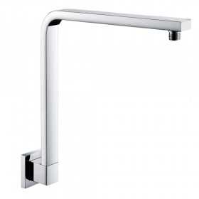 Braccio Doccia Angolare Sezione Rettangolare in Ottone Cromato BRAVQ455330C Ix Box Shower 