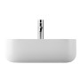 Lavabo da Appoggio Meg Rettangolare in Ceramica Bianco Opaco Lullaby