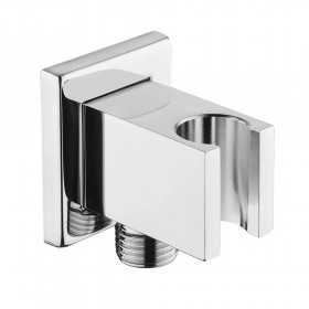 Supporto a Muro per Doccetta con Presa Acqua in Ottone Cromato Ix Box Shower 