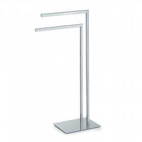 Porta salviette a piantana per il bagno acciaio inox cromata lucida serie Pianosa