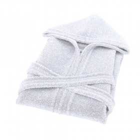 Accappatoio con cappuccio in spugna 100% cotone vari colori alta qualita' Paris Bath 