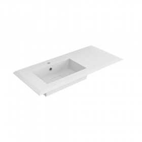 Lavabo Grace in Resina ad Incasso Bianco Opaco