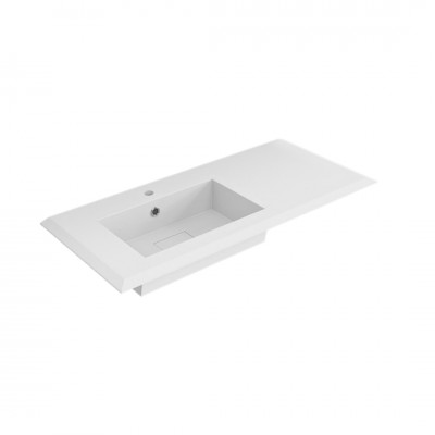 Lavabo Grace in Resina ad Incasso Bianco Opaco