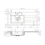 Lavabo Grace in Resina ad Incasso Bianco Opaco