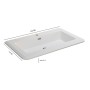 Lavabo ad Incasso in Resina Marylin Bianco Opaco