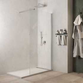 Parete Doccia Walk In Gardenia W901 Cristallo 8 millimetri Chrome Ix Box Shower