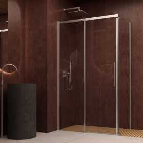 Lato fisso Birkey Nickel Spazzolato LFBMA110NK Cristallo 8 millimetri Ix Box Shower