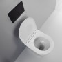 Vaso a Pavimento Ceramica Bianco Lucido Completo Di Fissaggi modello Jump 