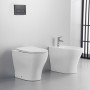 Vaso a Pavimento Ceramica Bianco Lucido Completo Di Fissaggi modello Jump 