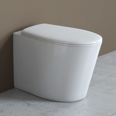 Garden Vaso Ceramica a Pavimento Filo Parete Colore Bianco Lucido