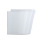 Garden Vaso Ceramica a Pavimento Filo Parete Colore Bianco Lucido