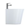 Garden Bidet Ceramica a Pavimento Filo Parete Colore Bianco Lucido