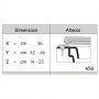 Sedile Termoplastico Serie Garden Bianco Lucido Chiusura Standard