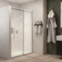 Ix Box Shower Porta Doccia Scorrevole Calla S116 Cristallo 6 millimetri Chrome