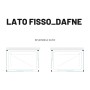 Ix Box Shower Lato Fisso Per Box Angolare Dafne LF168 Cristallo 6 millimetri Chrome