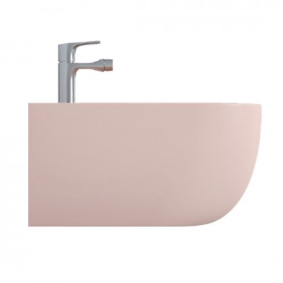 Bloom Bidet Ceramica Sospeso Scarico a Parete Colore Rosa Opaco