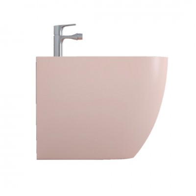 Bloom Bidet Ceramica a Pavimento Colore Rosa Opaco