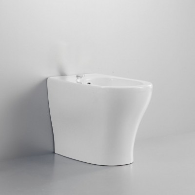 Bidet a Pavimento Ceramica Bianco Lucido Completo Di Fissaggi Modello Jump